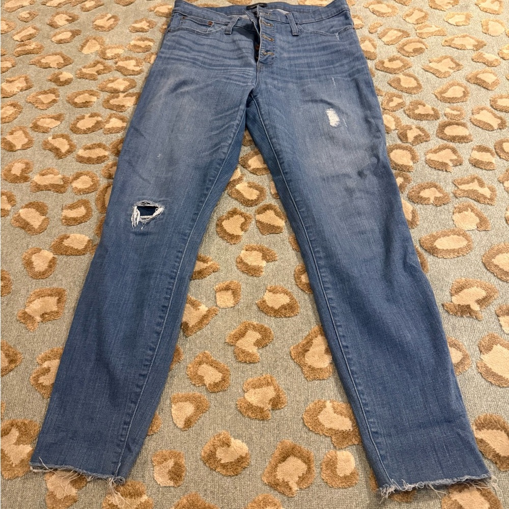 J. Crew 9" High-Rise Toothpick Jeans